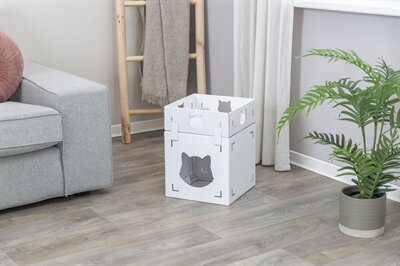Trixie Kattenmeubel Casa Cara Karton Wit 93X30,5X72 CM