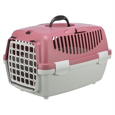 Trixie Reismand Capri Lichtgrijs / Oudroze XS 48X32X31 CM