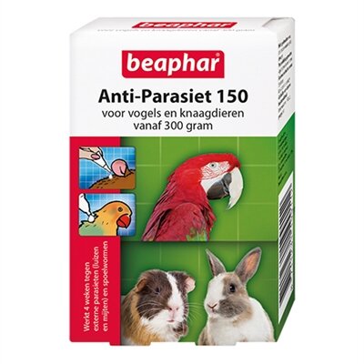 Beaphar Anti-Parasiet Knaag / Vogel 150 &gt;300 GR 2 PIPET