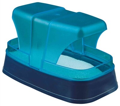 Trixie Zandbad Muizen / Hamsters Kunststof Grijs / Turquoise 17X10X10 CM 3 ST