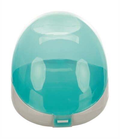 Trixie Zandbad Degoes / Chinchilla&#039;s Kunststof Grijs / Turquoise 27X16X18 CM 2 ST
