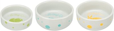 Trixie Voerbak / Waterbak Keramiek Spotlight Konijn Assorti 11 CM 4ST