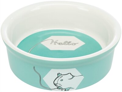 Trixie Voerbak / Waterbak Keramiek Strip Cavia Assorti 11 CM  4ST