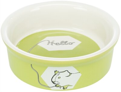 Trixie Voerbak / Waterbak Keramiek Strip Cavia Assorti 11 CM  4ST
