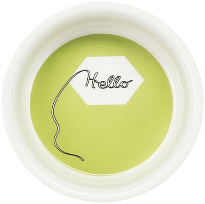 Trixie Voerbak / Waterbak Keramiek Strip Konijn Assorti 11 CM 4ST