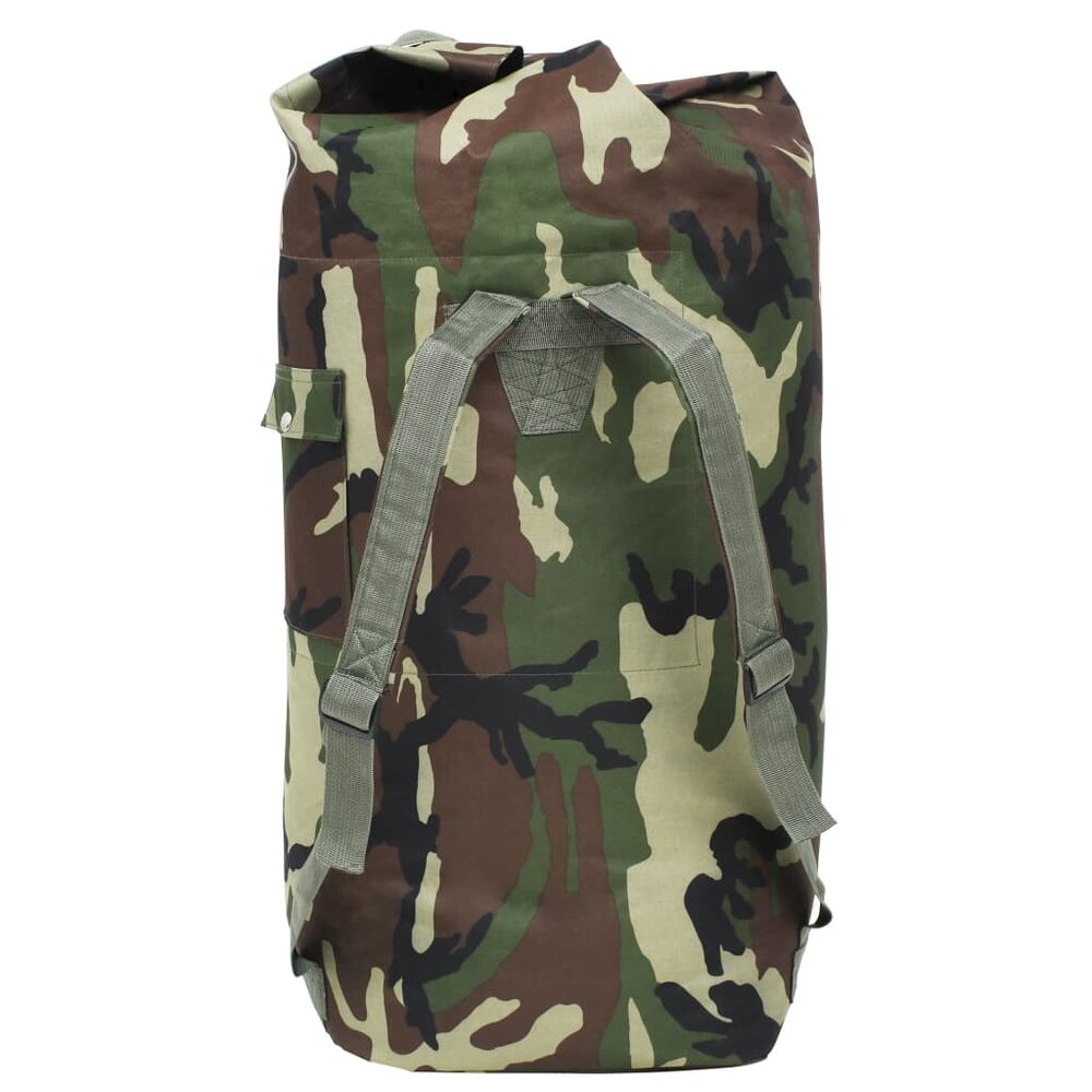 Sporttas legerstijl 85 L camouflage