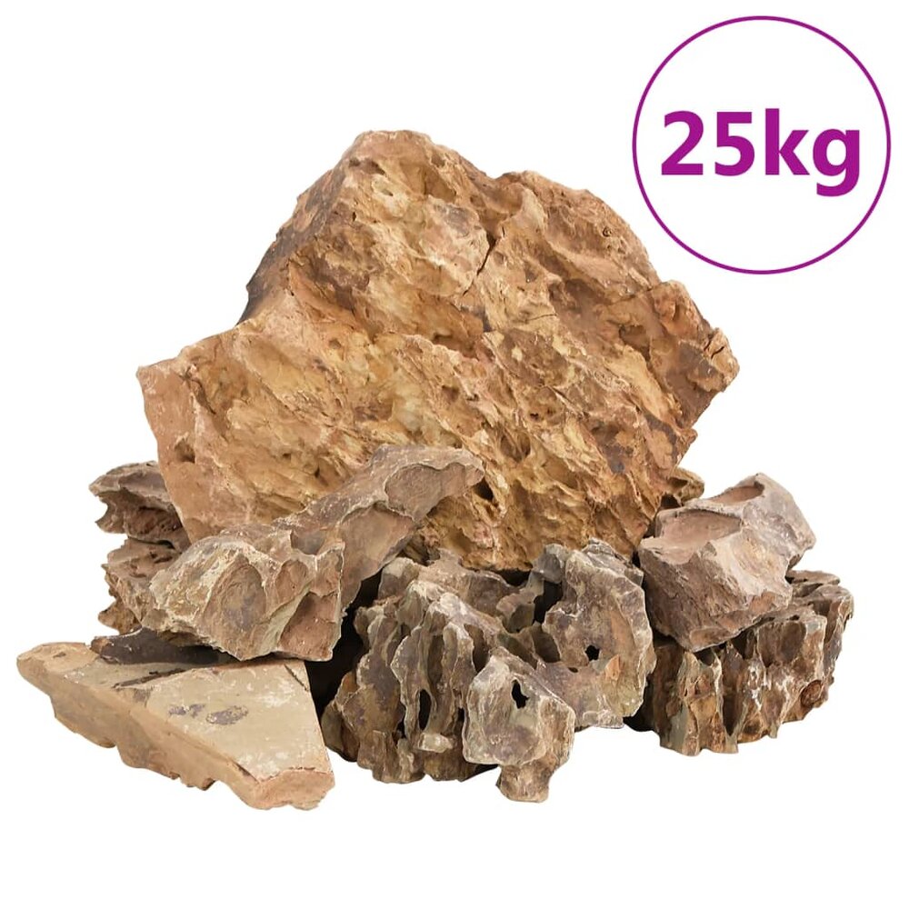 Drakenstenen 25 kg 5-30 cm bruin