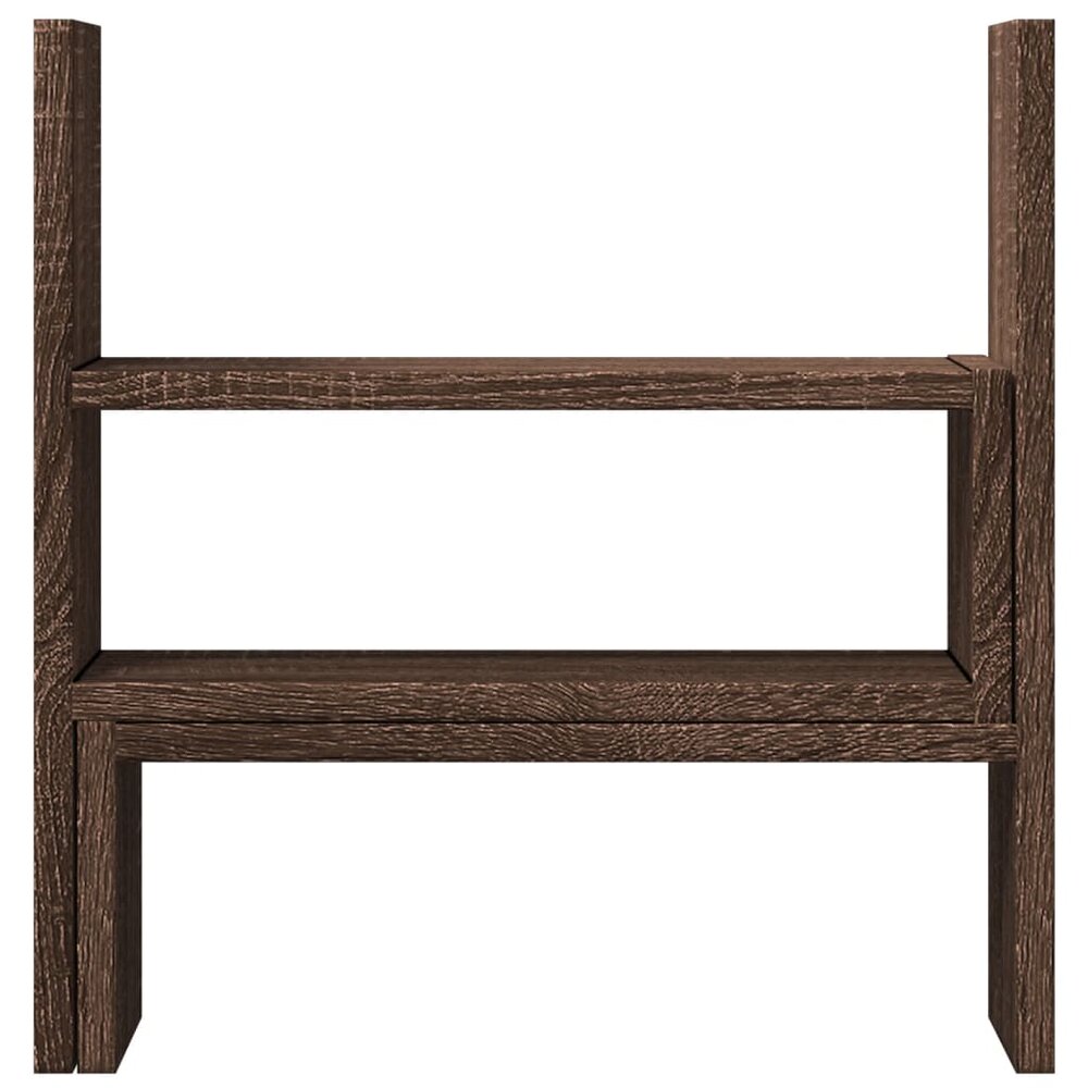 Bureau organiser 40x17x41 cm bewerkt hout bruin eikenkleurig