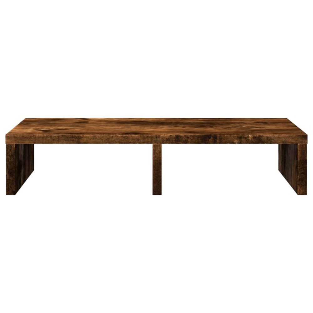 Monitorstandaard 50x27x10 cm bewerkt hout gerookt eikenkleurig