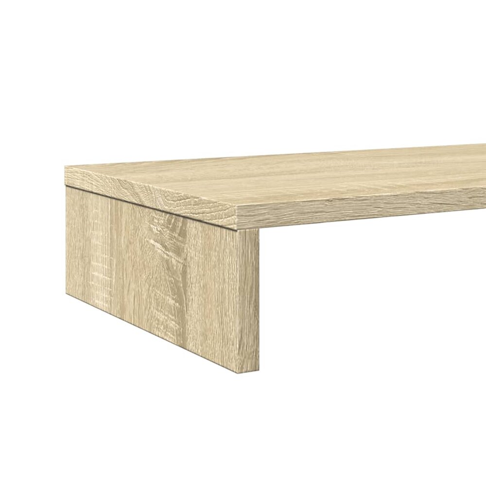 Monitorstandaard 100x27x10 cm bewerkt hout sonoma eikenkleurig