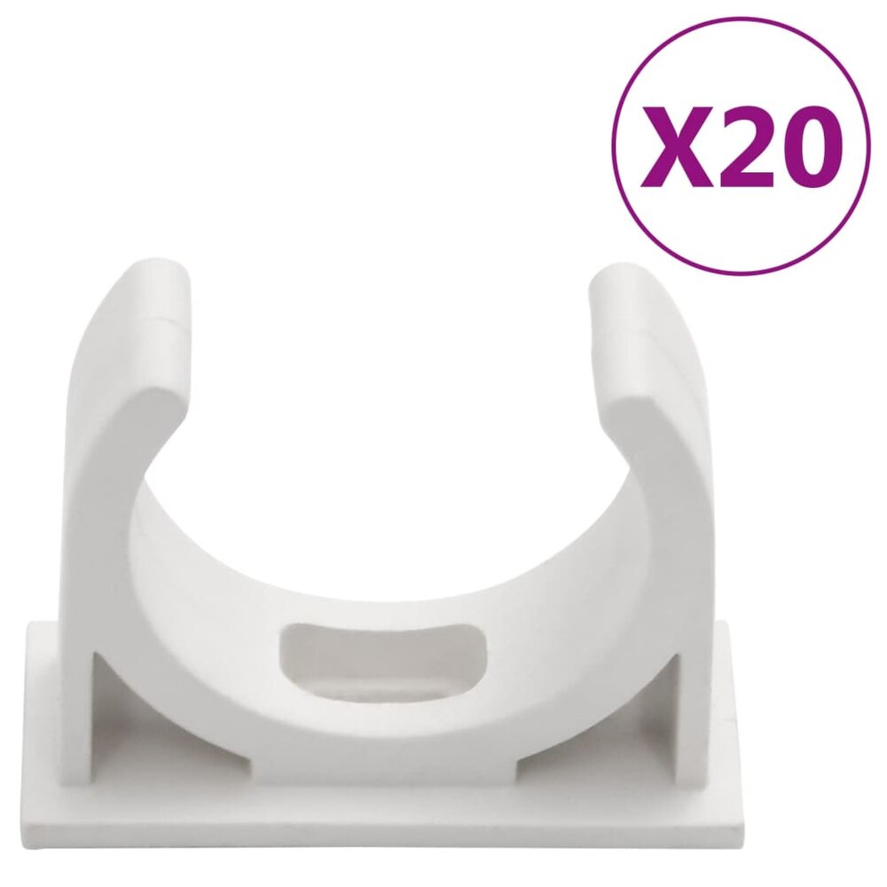 Kabelgoten met klemmen &Oslash;30 mm 10 m PVC