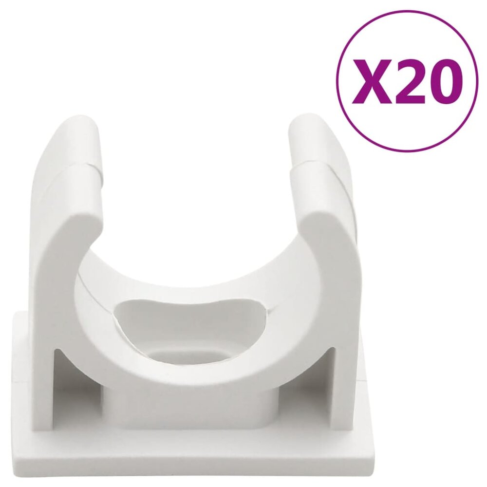 Kabelgoten met klemmen &Oslash;25 mm 10 m PVC