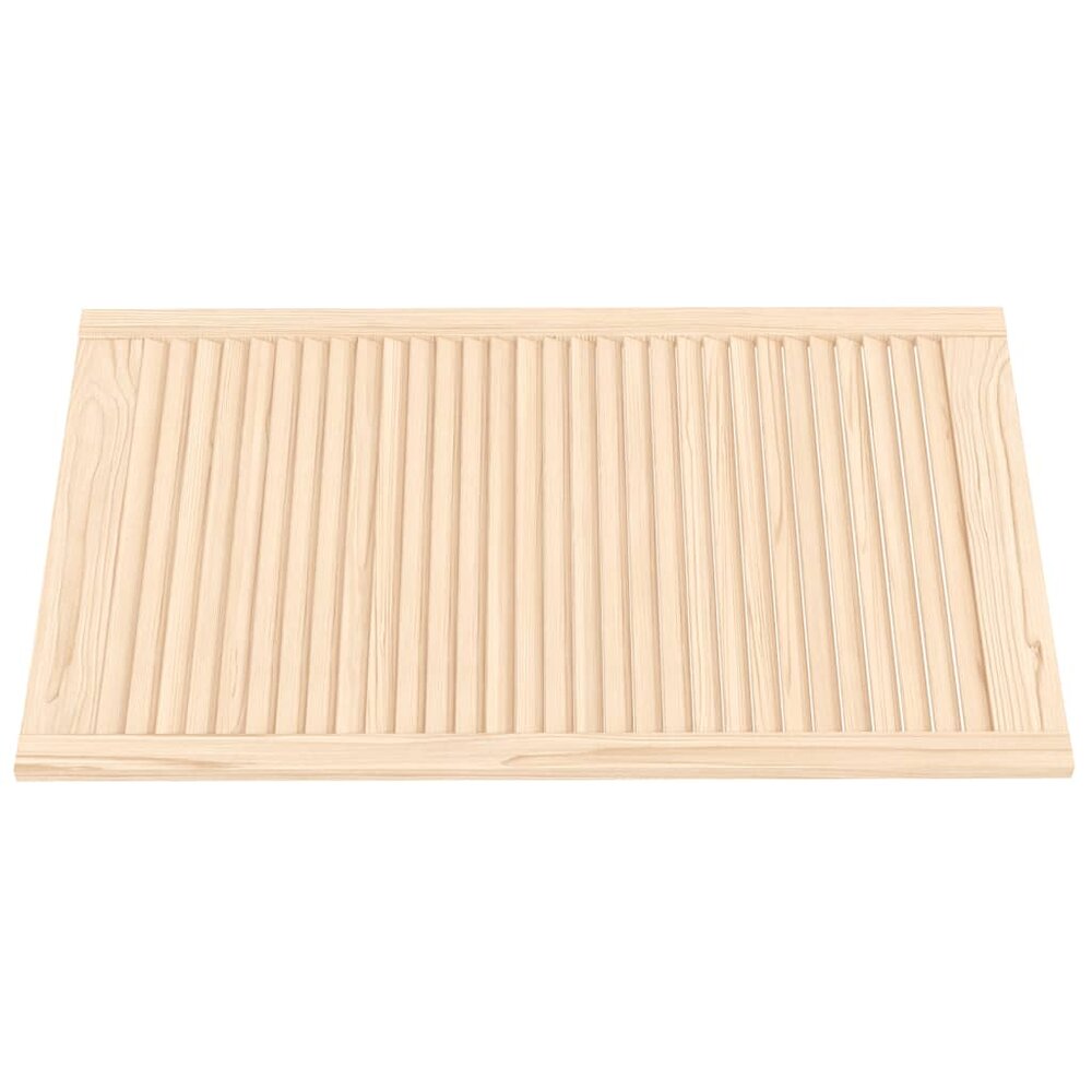 Kastdeuren met lamellen 4 st 99,3x59,4 cm massief grenenhout