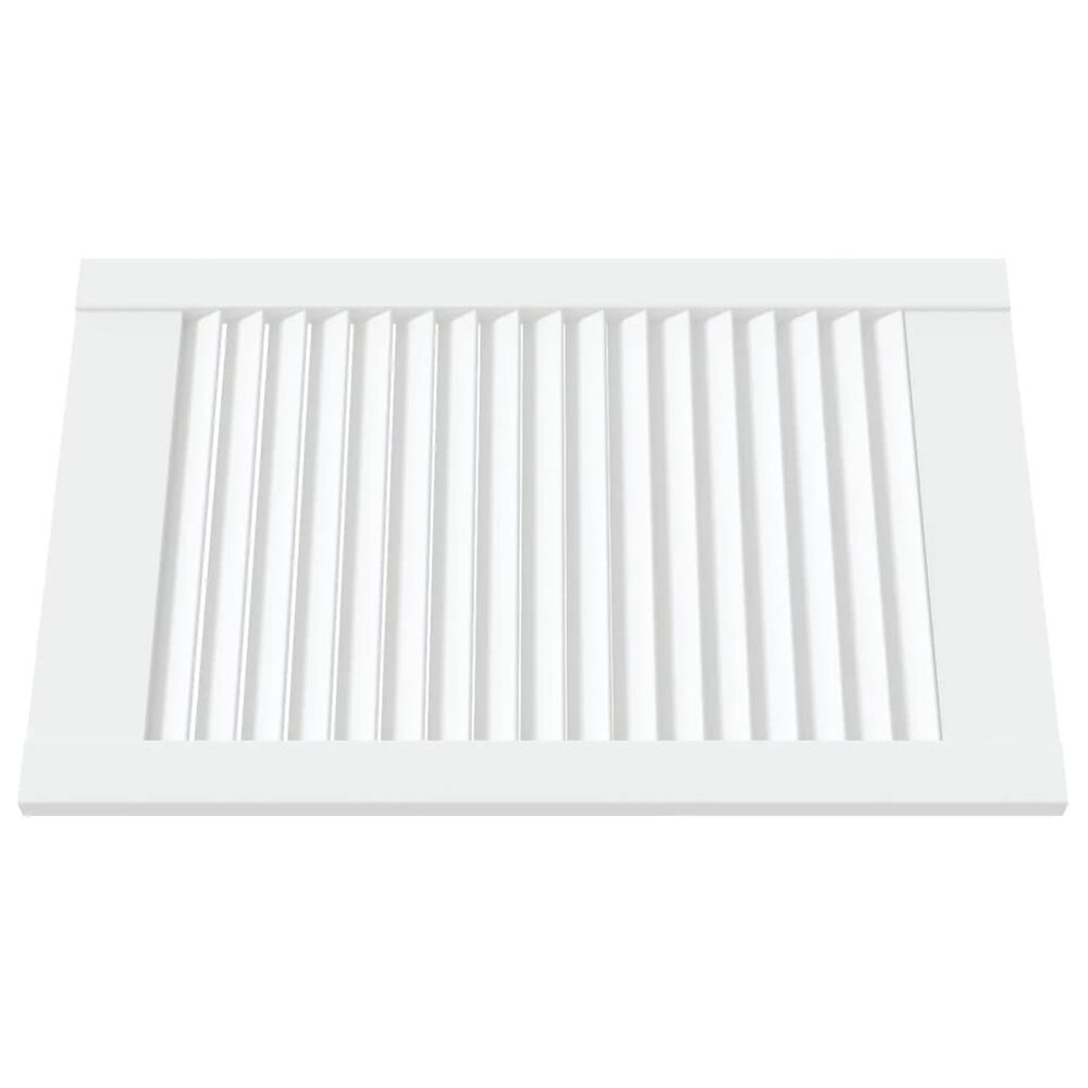 Kastdeur met lamellen 61,5x39,4 cm massief grenenhout wit