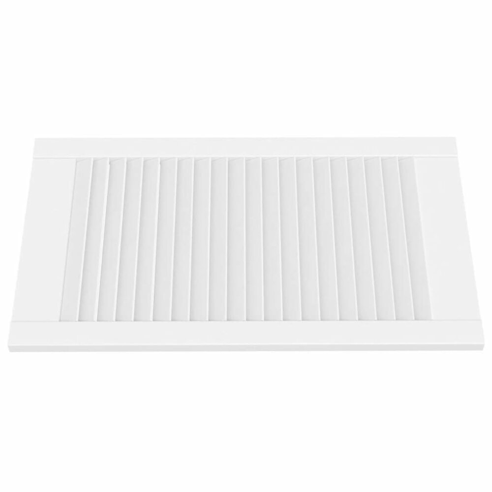Kastdeur met lamellen 69x39,4 cm massief grenenhout wit