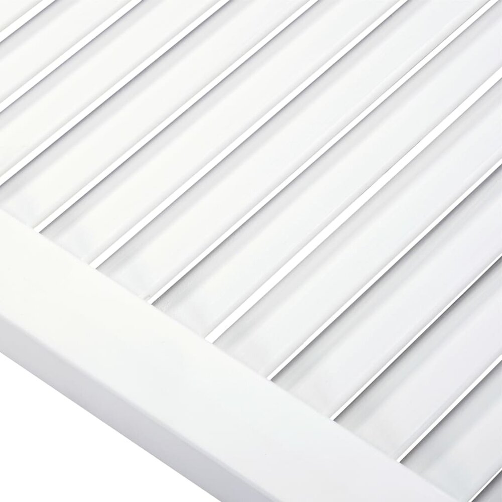 Kastdeur met lamellen 69x39,4 cm massief grenenhout wit