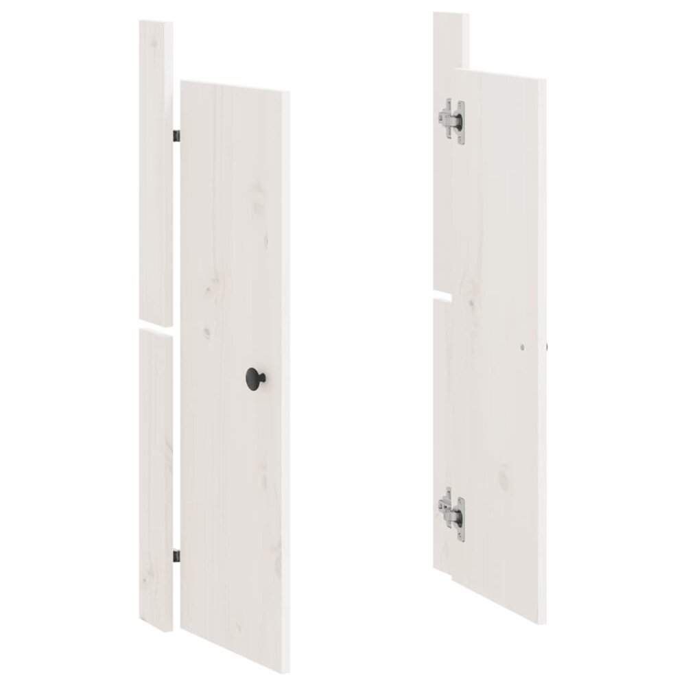 Kastdeurtjes voor buitenkeuken 50x9x82 cm grenenhout wit