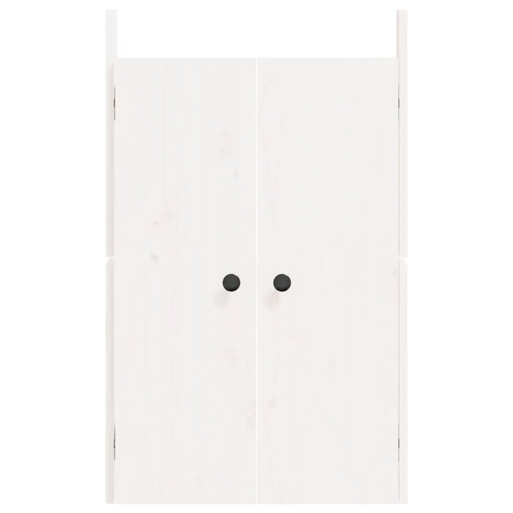 Kastdeurtjes voor buitenkeuken 50x9x82 cm grenenhout wit