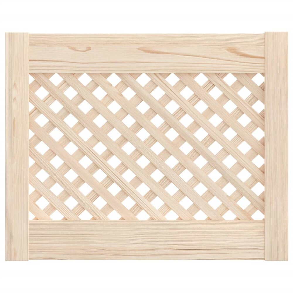 Kastdeuren met latwerk 2 st 49,5x39,5 cm massief grenenhout