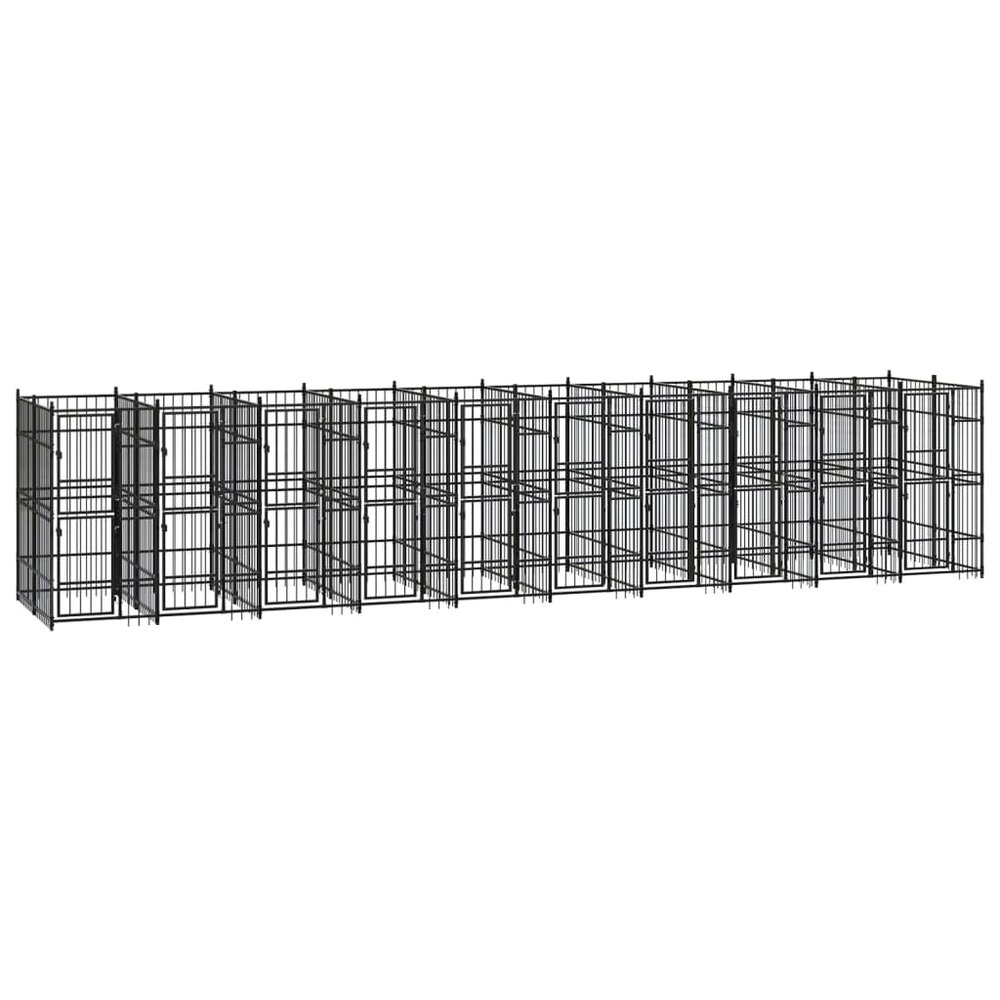 Hondenkennel 18,43 m&sup2; staal