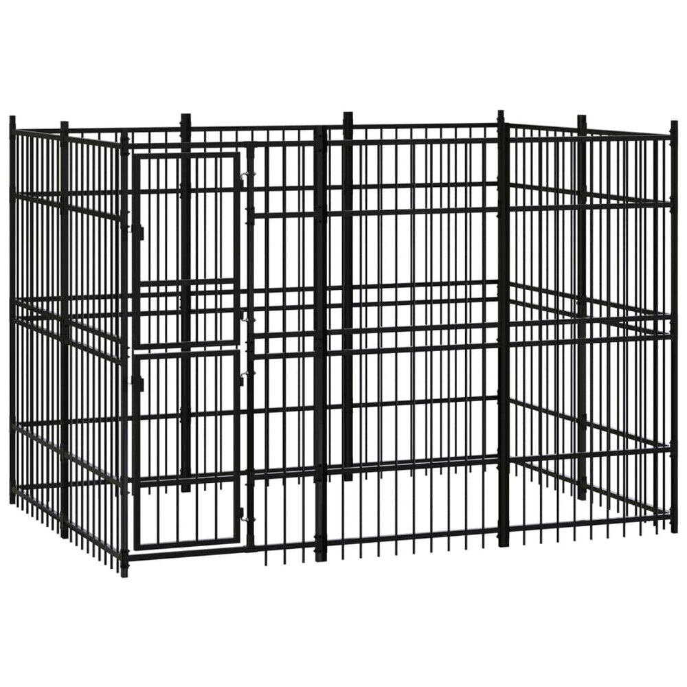 Hondenkennel 5,53 m&sup2; staal