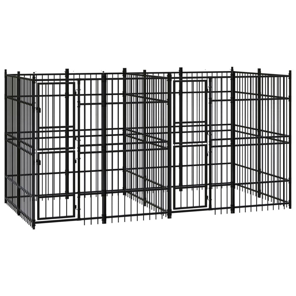 Hondenkennel 7,37 m&sup2; staal