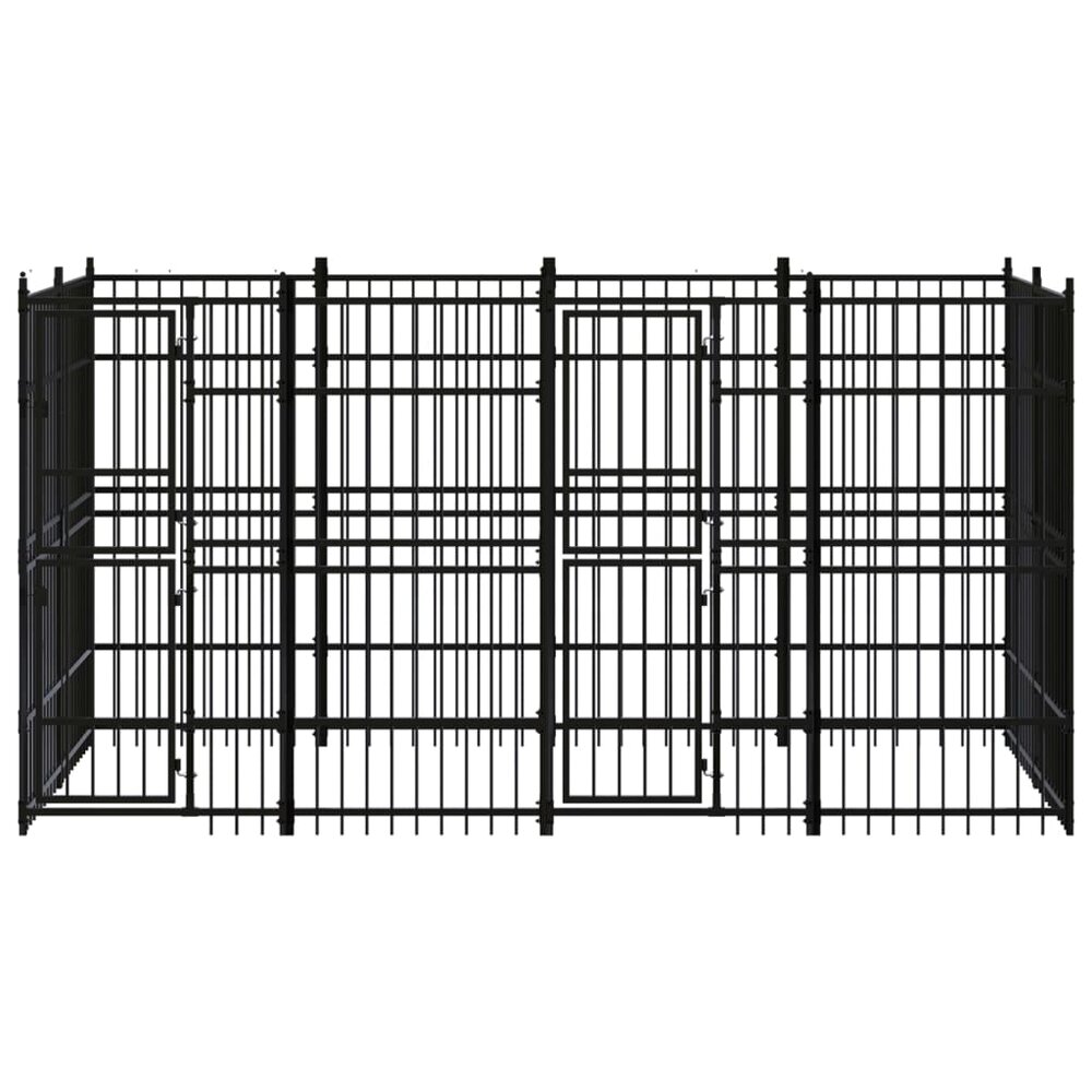 Hondenkennel 7,37 m&sup2; staal