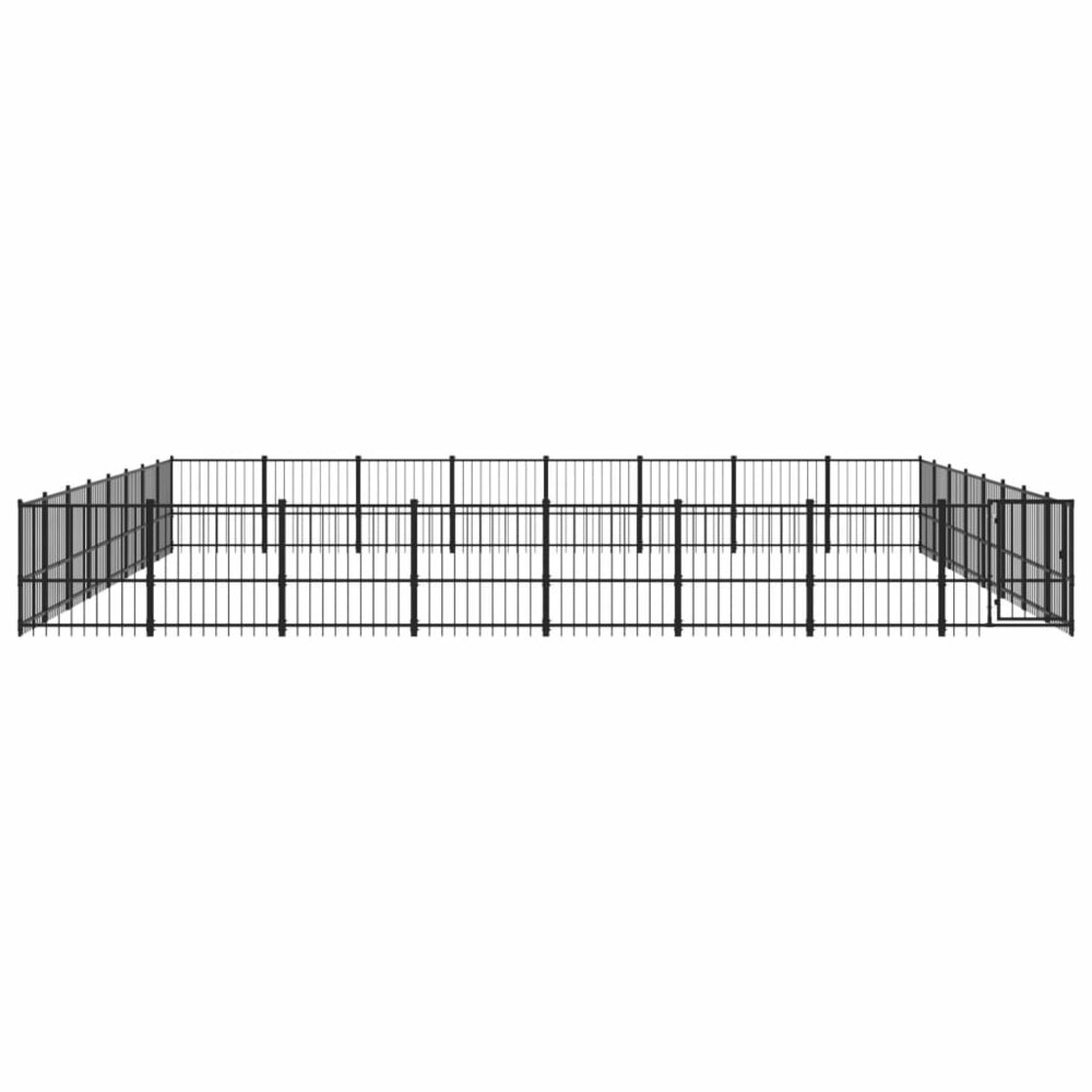 Hondenkennel voor buiten 60,22 m&sup2; staal