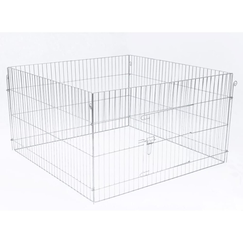 Huisdierenren voor buiten Complete 116x116x65 cm metaal