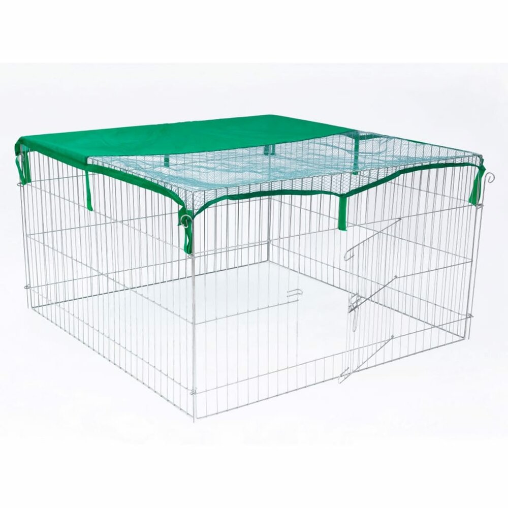 Huisdierenren voor buiten Complete 116x116x65 cm metaal
