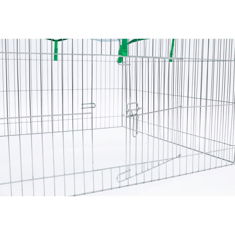 Huisdierenren voor buiten Complete 116x116x65 cm metaal