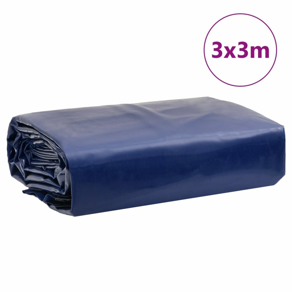 Dekzeil 650 g/m&sup2; 3x3 m blauw
