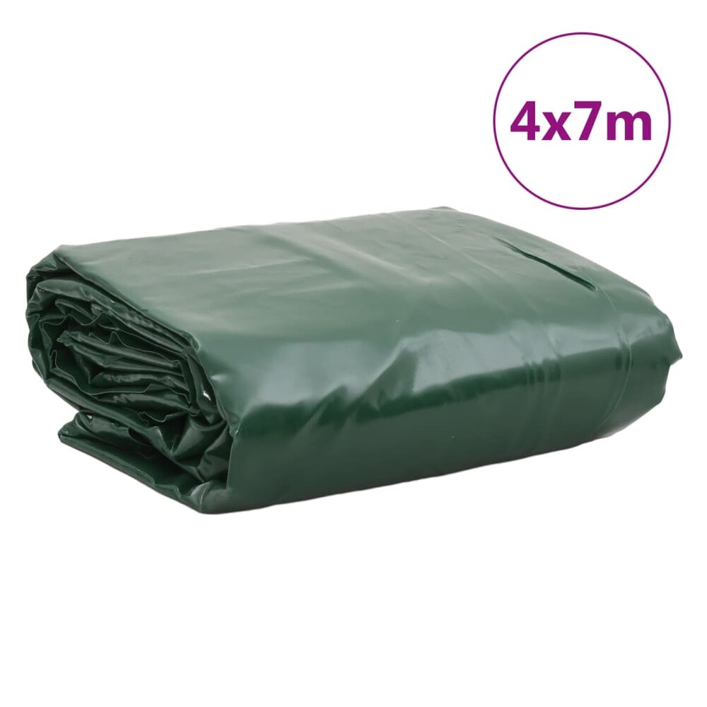 Dekzeil 650 g/m&sup2; 4x7 m groen
