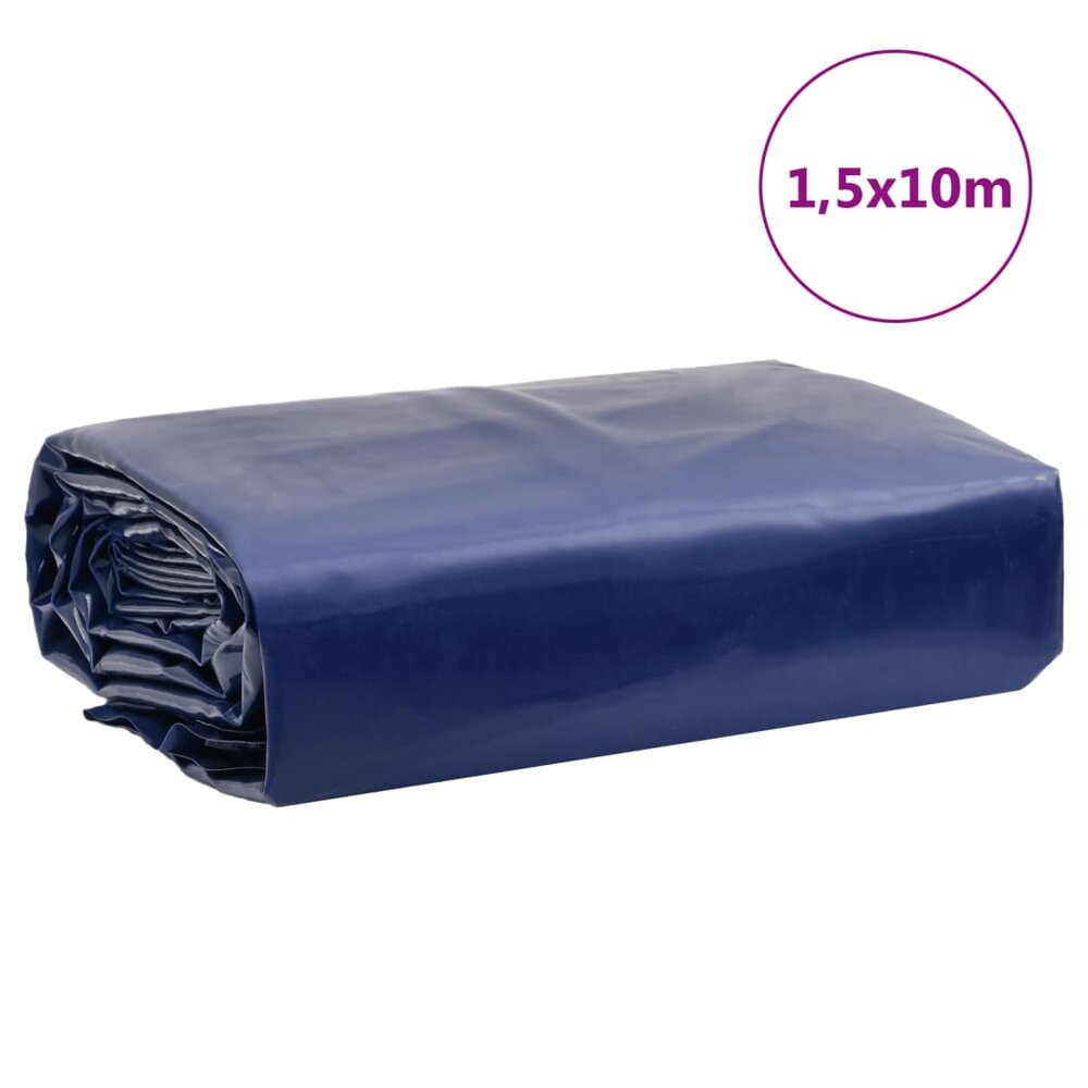 Dekzeil 650 g/m&sup2; 1,5x10 m blauw
