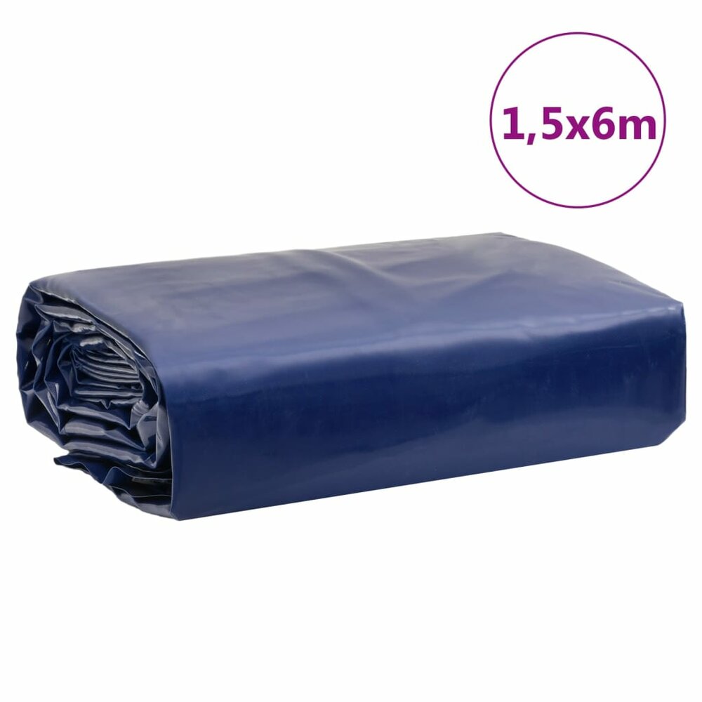 Dekzeil 650 g/m&sup2; 1,5x6 m blauw