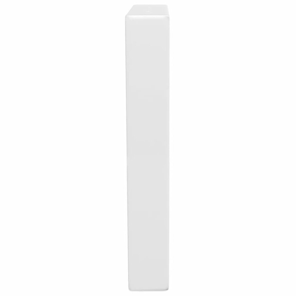 Wandbeugels voor wasbak 2 st trapezium staal wit