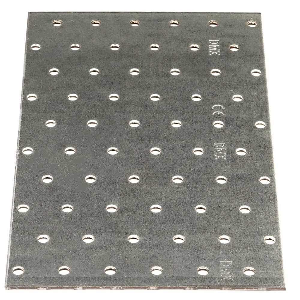 Platen geperforeerd 20 st 2 mm 200x120 mm gegalvaniseerd staal