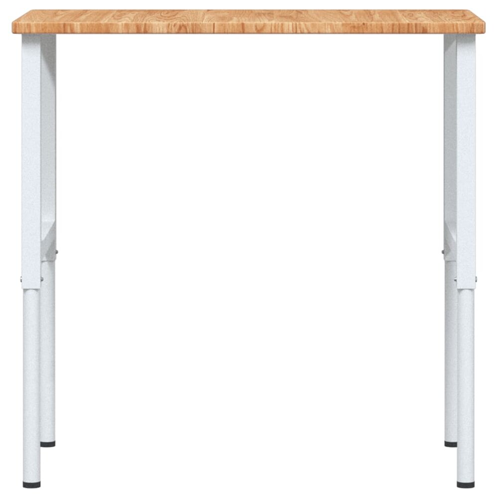 Werkbank rechthoek 100x60x(71,5-98) cm eikenhout lichtbruin
