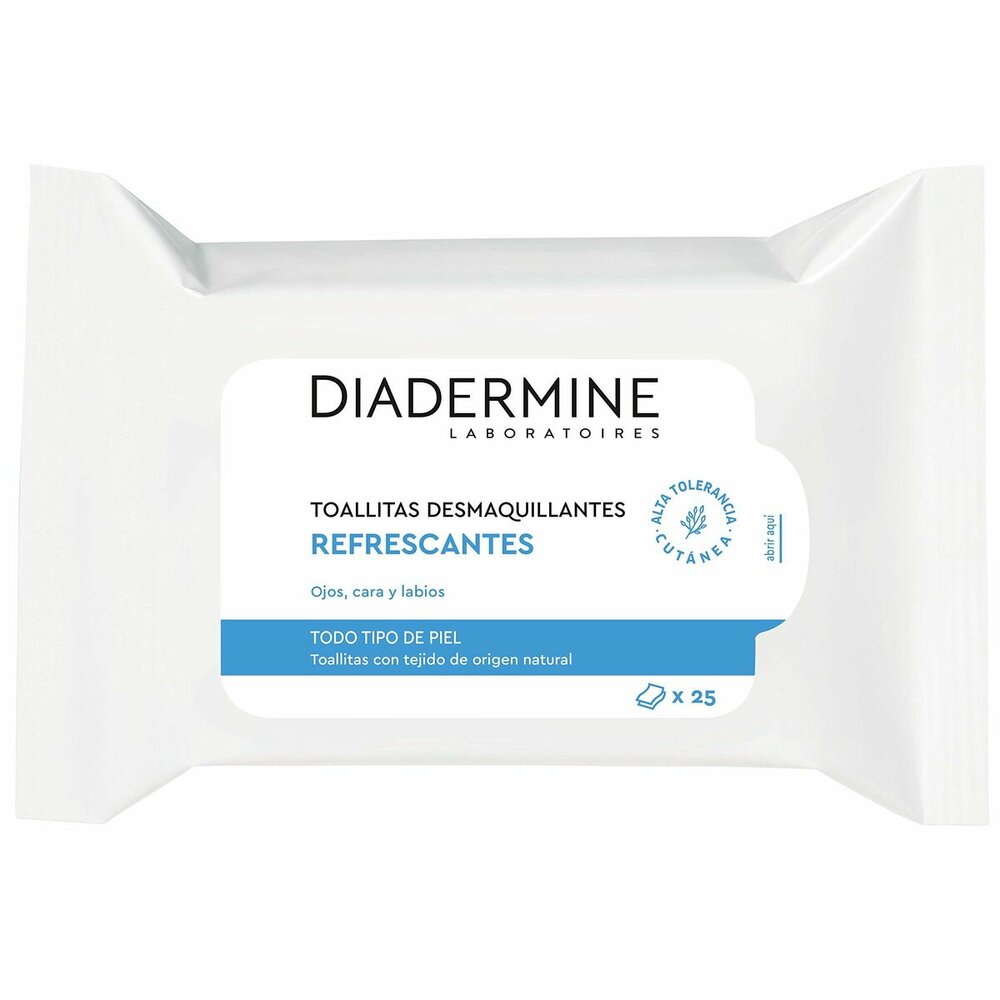 Diadermine Make-Up Verwijderdoekjes Diadermine   Normale Huid Verfrissend (25 Stuks)