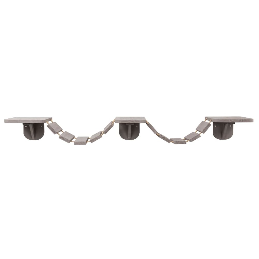 Kattenladder wandmontage 150x30 cm taupe