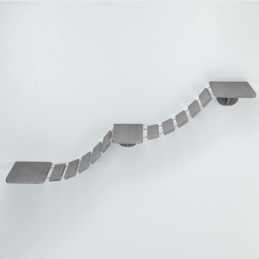 Kattenladder wandmontage 150x30 cm taupe
