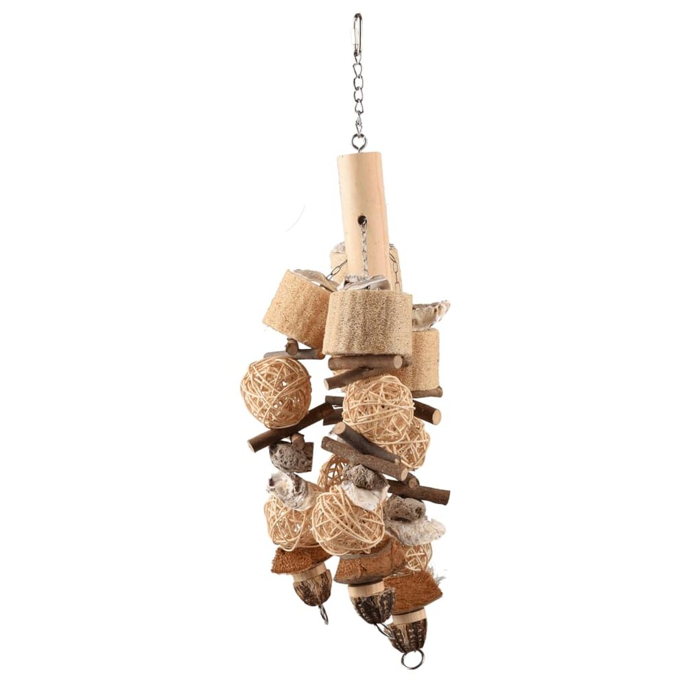 Vogelspeelgoed Sully 65 cm rattan en spons