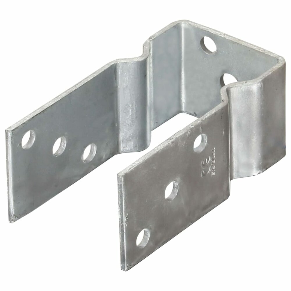 Grondankers 6 st 7x6x15 cm gegalvaniseerd staal zilverkleurig
