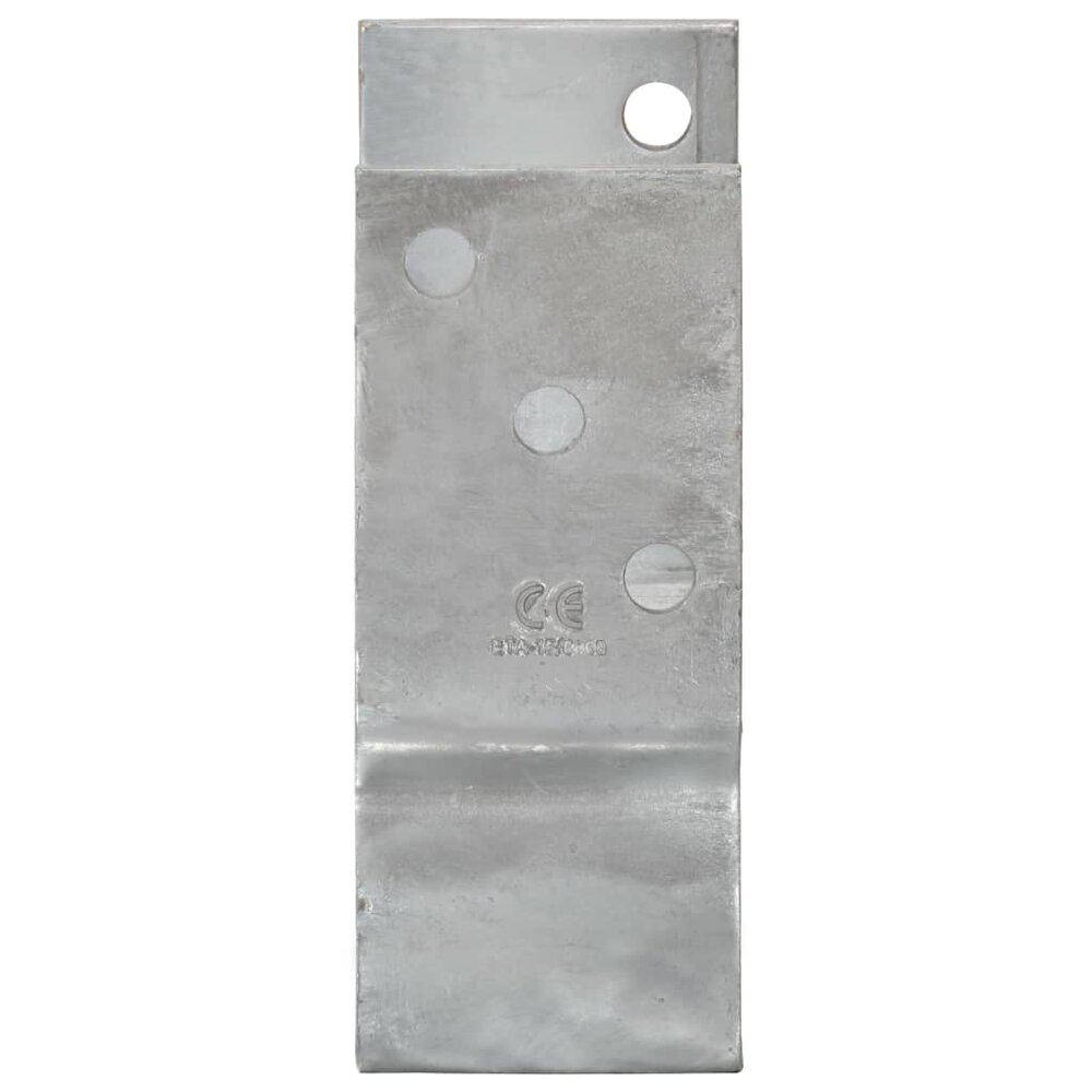 Grondankers 6 st 7x6x15 cm gegalvaniseerd staal zilverkleurig
