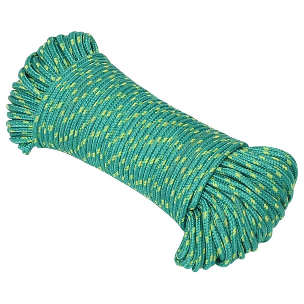 Boottouw 4 mm 50 m polypropyleen groen