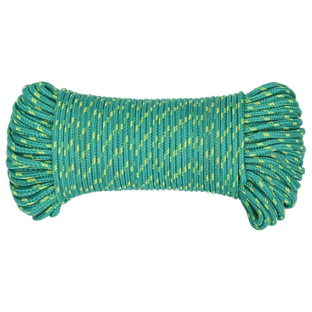 Boottouw 4 mm 50 m polypropyleen groen