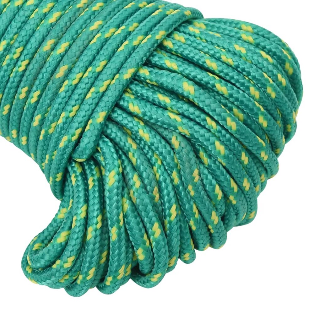 Boottouw 4 mm 50 m polypropyleen groen