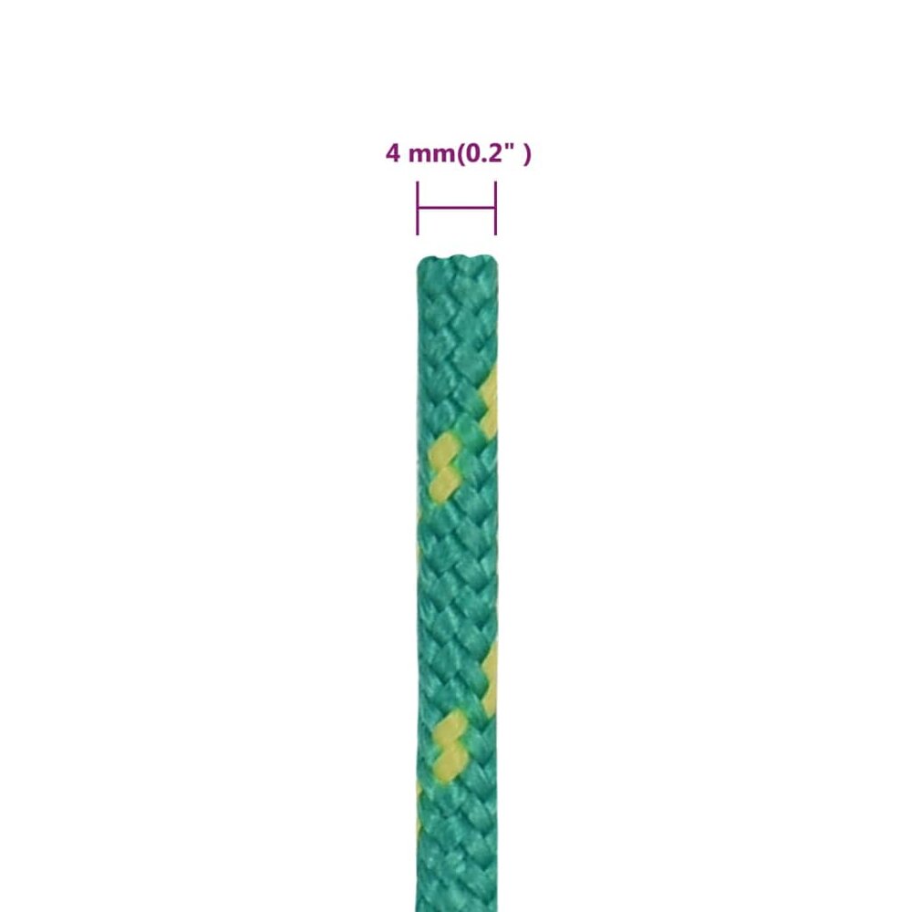Boottouw 4 mm 50 m polypropyleen groen