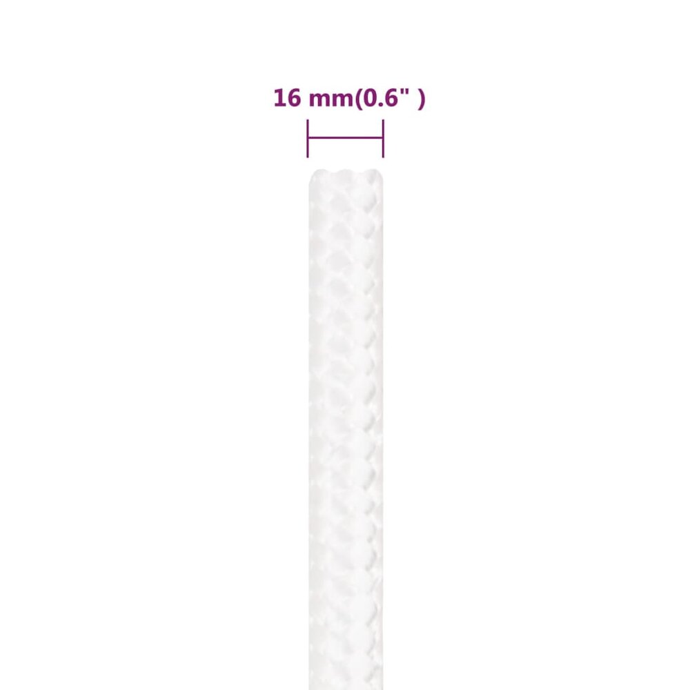 Boottouw 16 mm 250 m polypropyleen volwit