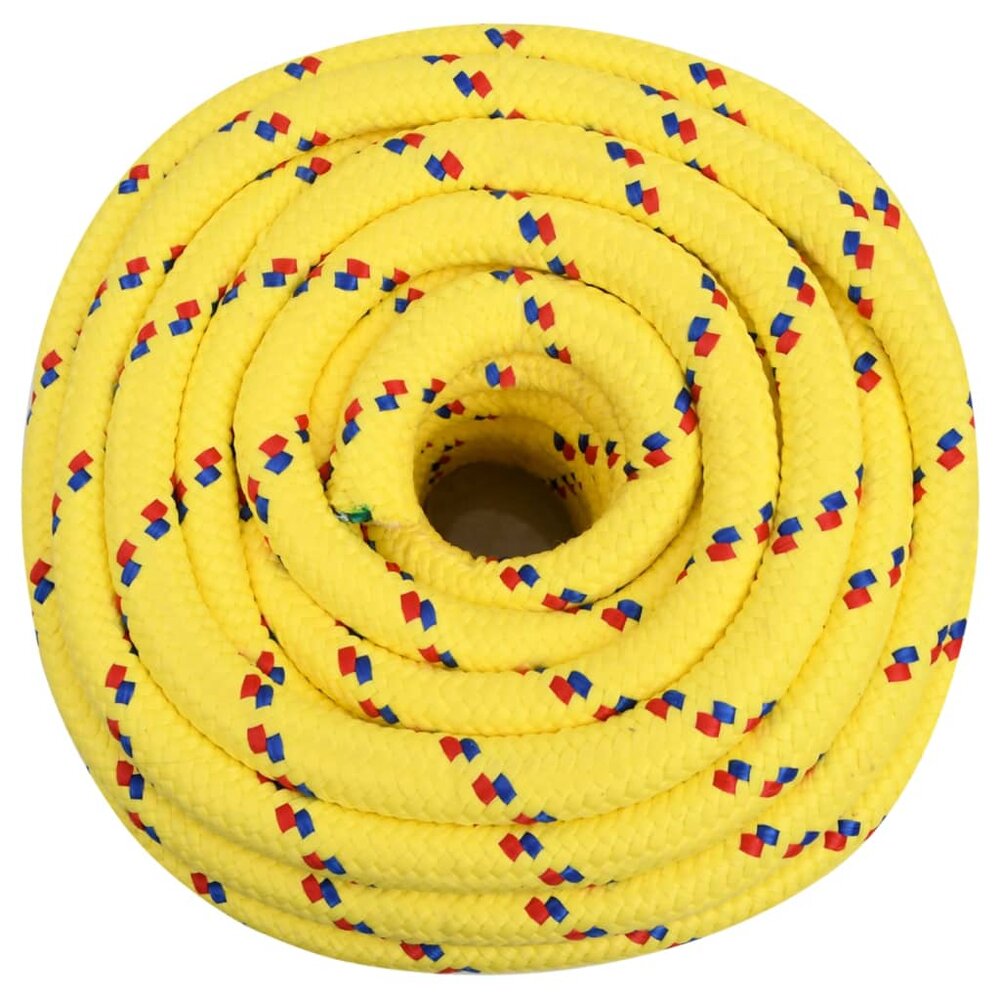 Boottouw 20 mm 100 m polypropyleen geel